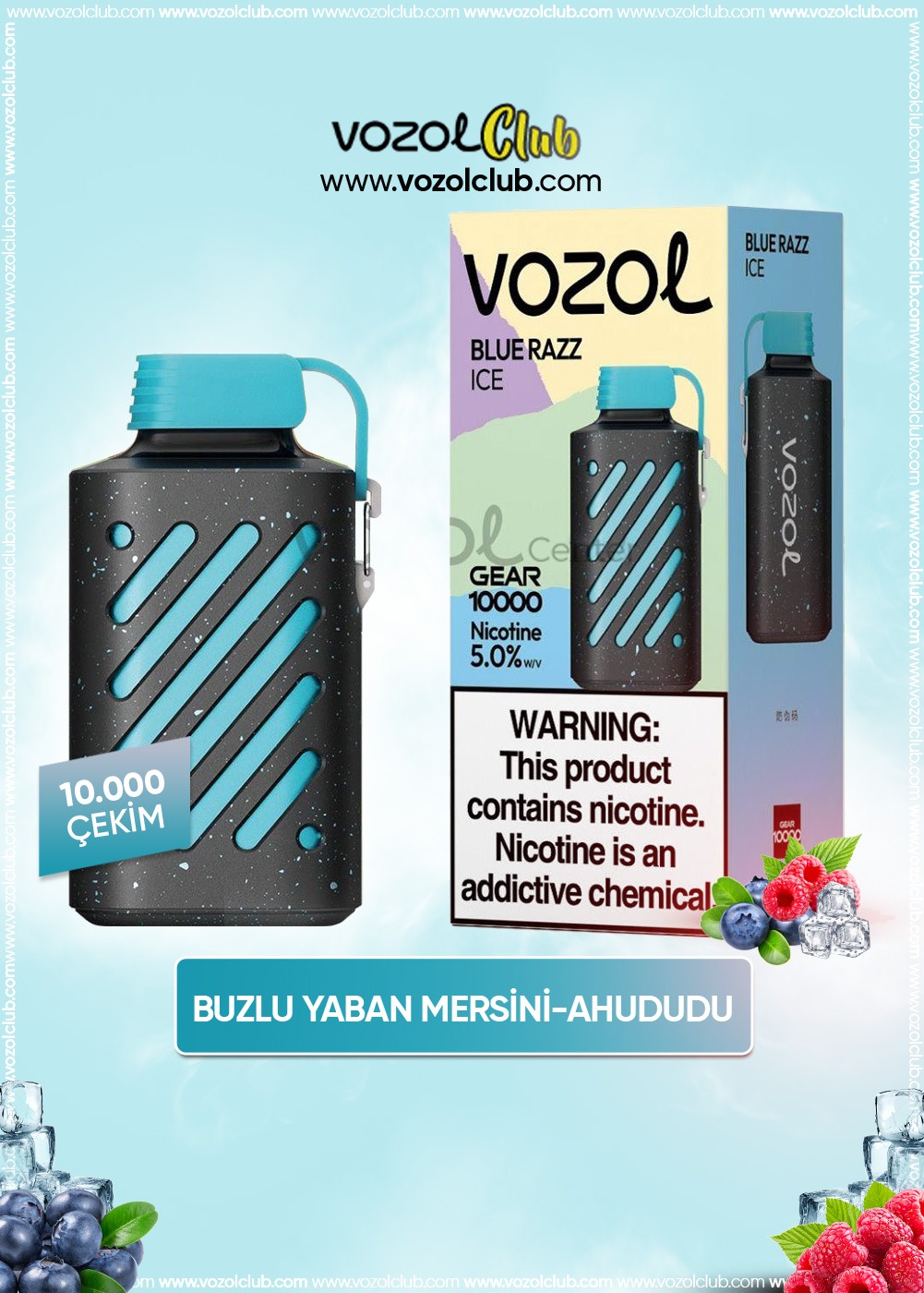 Vozol 10000 Blue Razz Ice