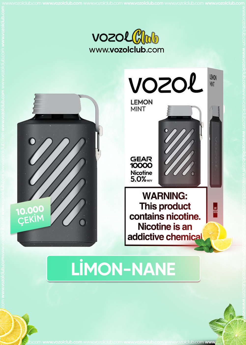 Vozol 10000 Lemon Mint