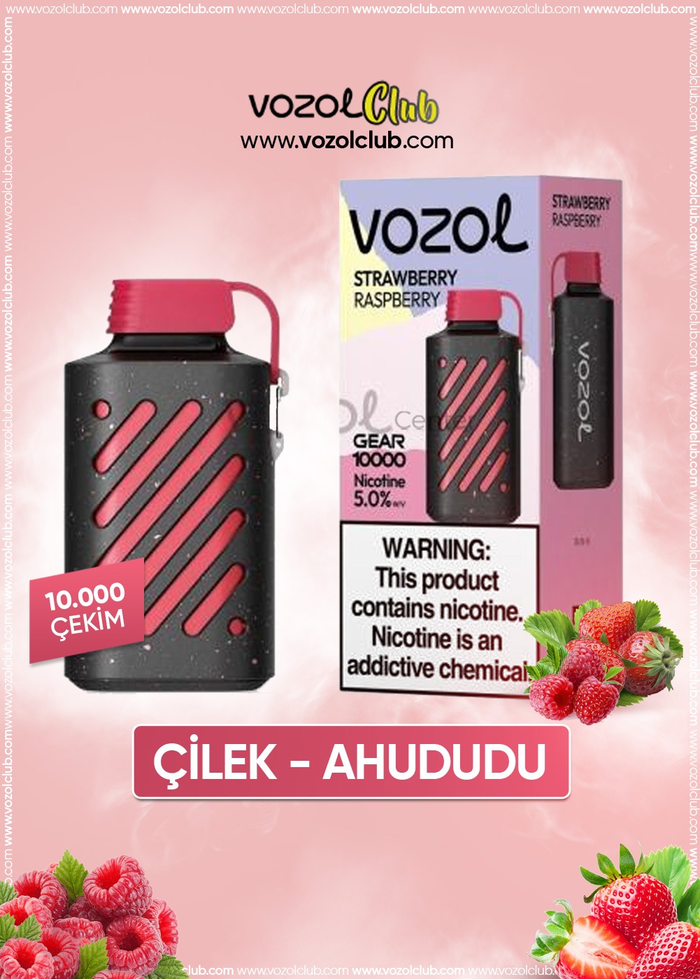 Vozol 10000 Strawberry Raspberry