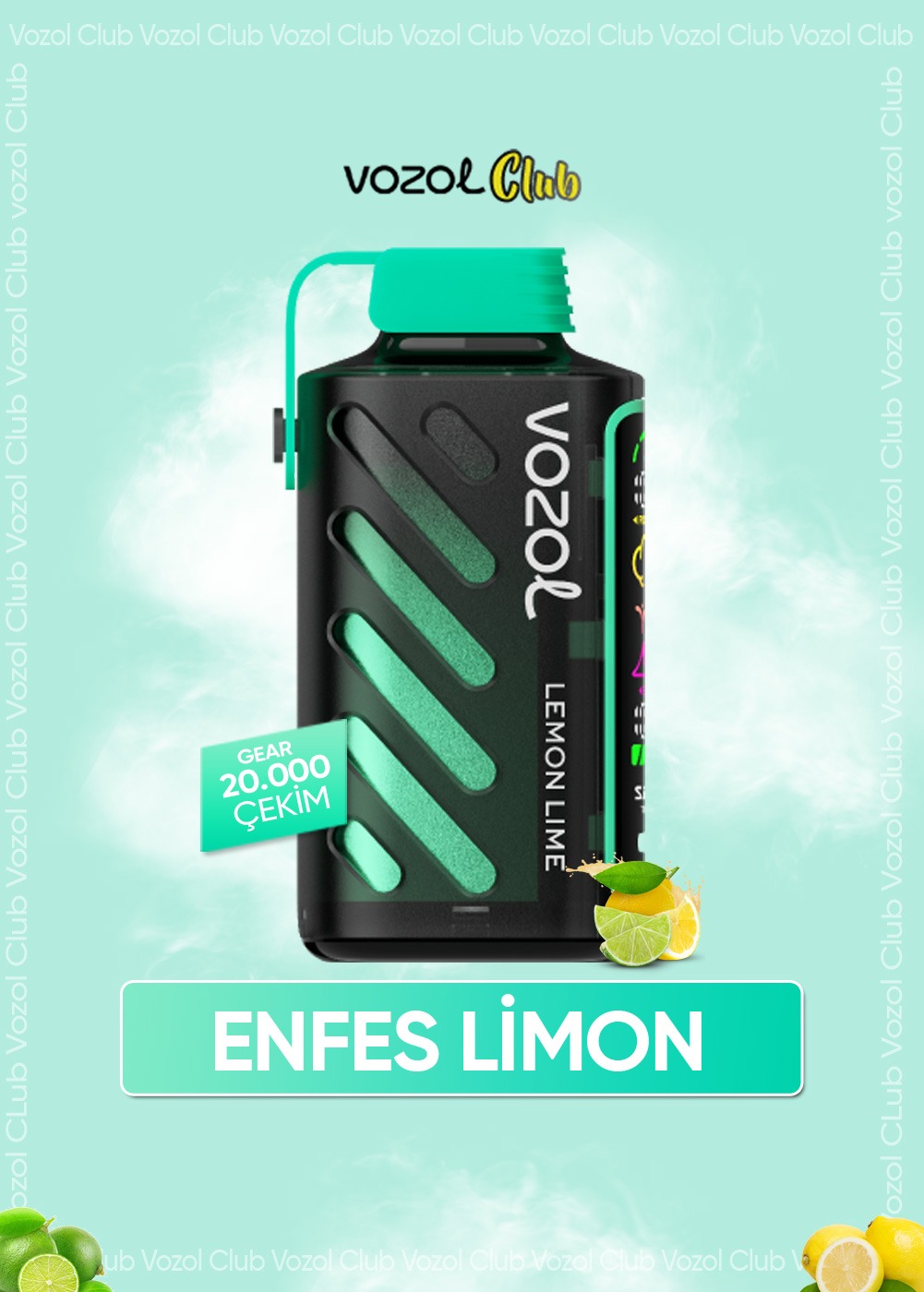 Vozol Gear Power 20000 Lemon Lime