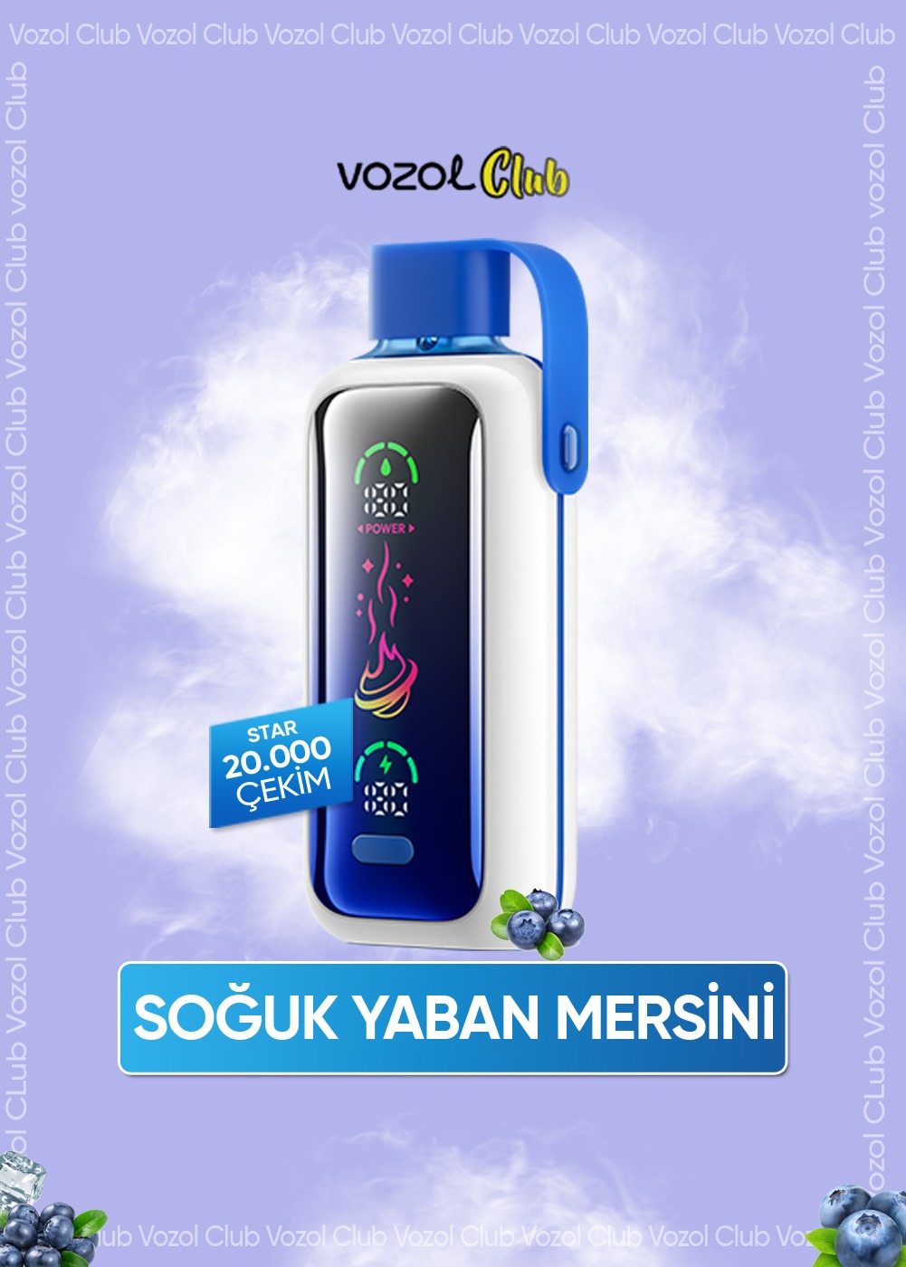 Vozol Star 20000 Bluerazz Ice