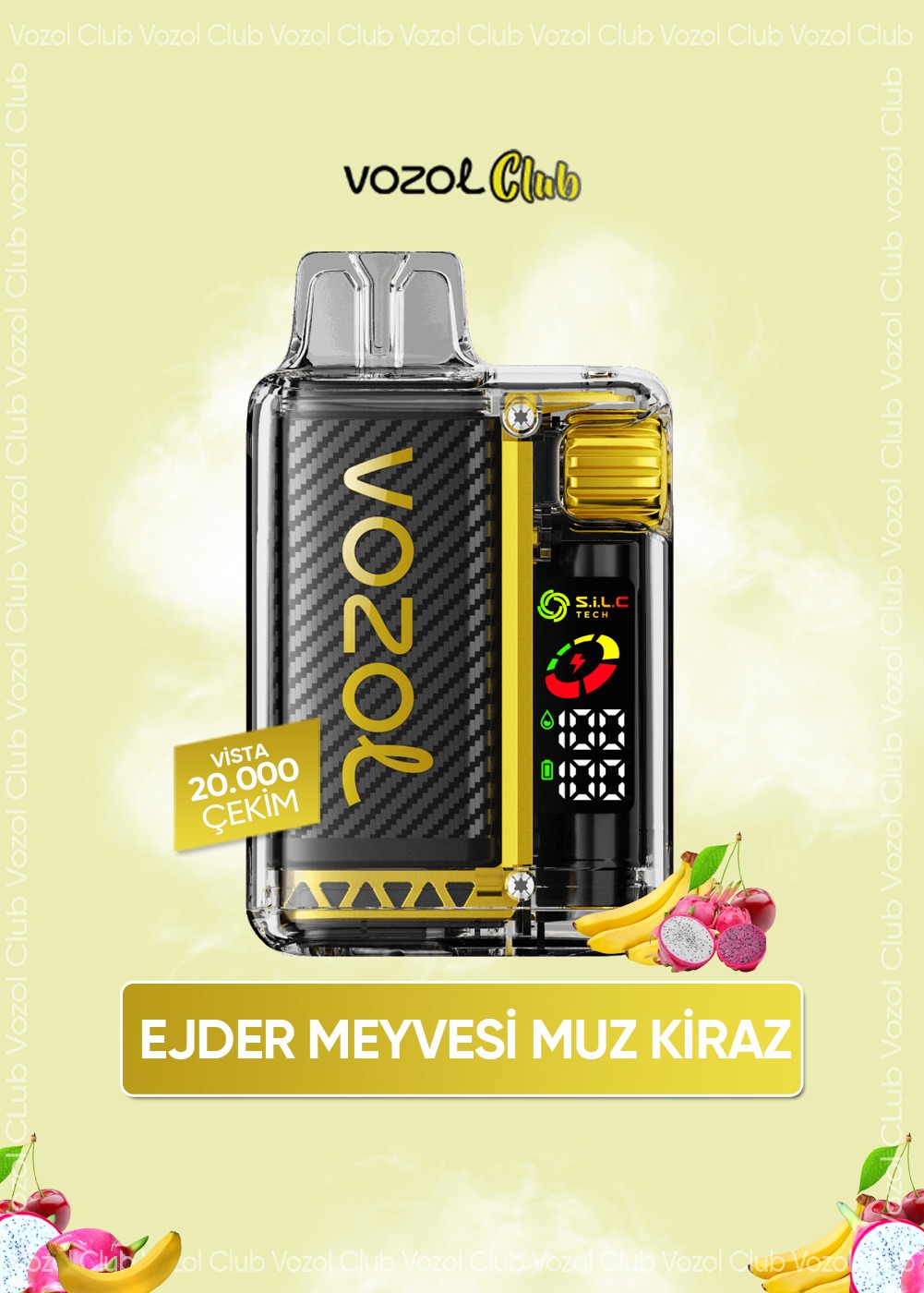 Vozol Vista 20000 Dragon Fruit Banana Cherry