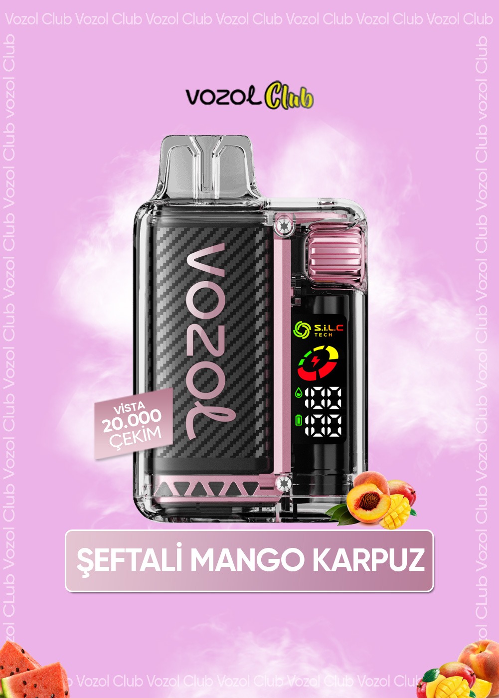 Vozol Vista 20000 Peach Mango Watermelon