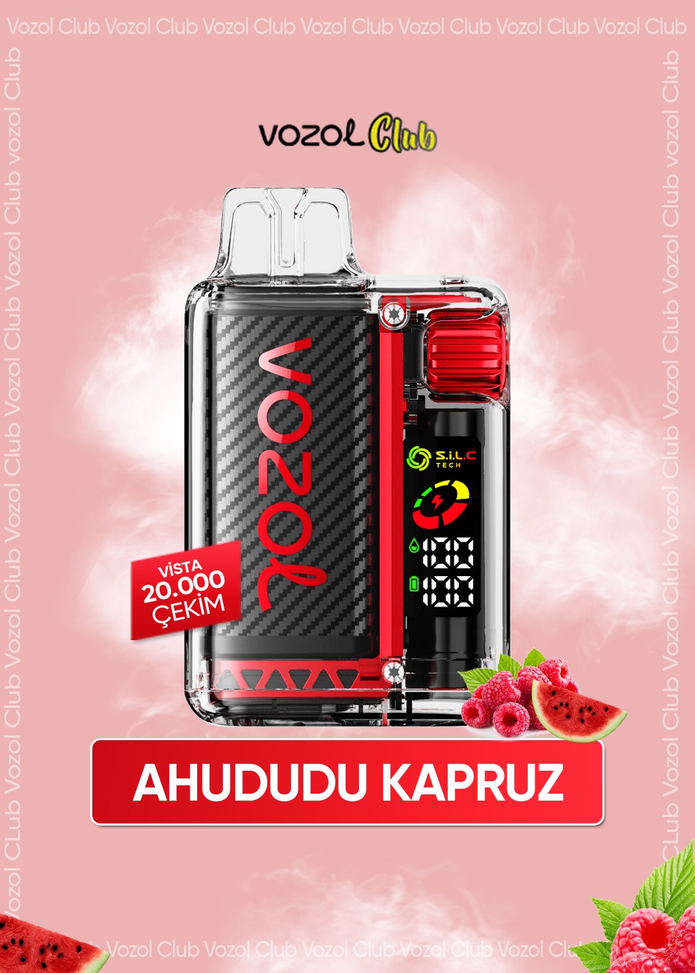 Vozol Vista 20000 Raspberry Watermelon